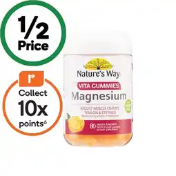 Woolworths Nature’s Way Vita Gummies Magnesium Pk 80^ offer