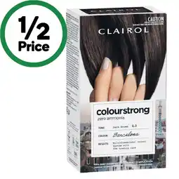 Woolworths Clairol Colour Strong Permanent Hair Colour offer