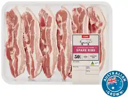Coles Coles Australian Pork Spare Ribs offer