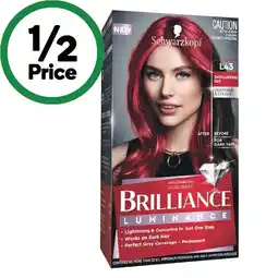 Woolworths Schwarzkopf Brilliance Permanent Hair Colour offer