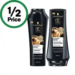 Woolworths Schwarzkopf Extra Care Shampoo or Conditioner 400ml offer