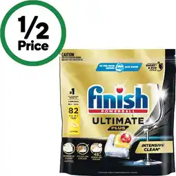 Woolworths Finish Ultimate Plus Dishwasher Tablets Pk 82 offer