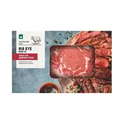 Woolworths Australian Beef Rib Eye Bone In Sharing Steak offer