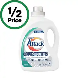 Woolworths Biozet Attack Plus Laundry Liquid 2 Litre or Powder 2 kg offer