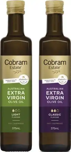 Coles Cobram Estate Extra Virgin Olive Oil 375mL offer