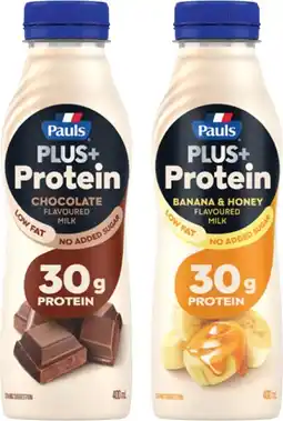 Coles Pauls Plus + Protein Low Fat Milk 400mL offer