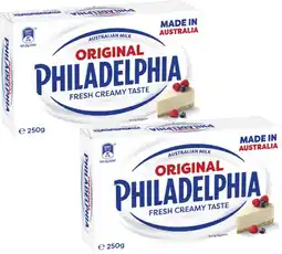 Coles Philadelphia Cream Cheese Block 250g offer