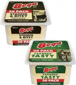 Coles Bega Cheese Slices 500g offer