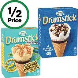 Woolworths Peters Drumstick Ice Cream 475-490ml Pk 4-6 – Excludes Plant Based offer