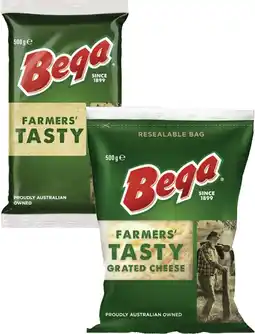 Coles Bega Cheese Block or Grated 500g offer