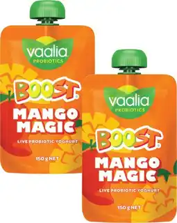 Coles Vaalia Boost Yoghurt 150g offer
