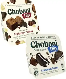 Coles Chobani Flip Yogurt 140g offer