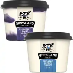 Coles Gippsland Dairy Twist Yogurt 700g offer