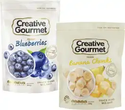 Coles Creative Gourmet Frozen Blueberries 300g or Frozen Banana Chunks 500g offer