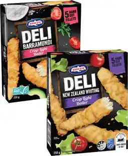 Coles Birds Eye Deli Crispy Light Batter 250g offer