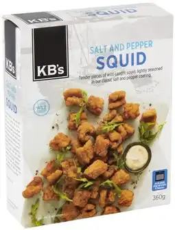 Coles KB's Salt & Pepper Squid 360g offer