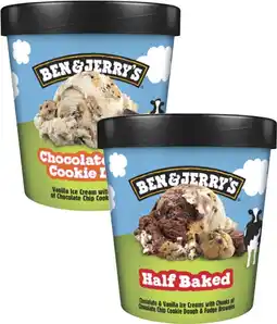 Coles Ben & Jerry's Ice Cream Tub 427mL-458mL offer