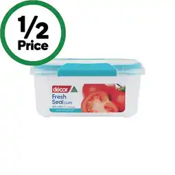 Woolworths Decor Fresh Seal Clips Oblong Container 1 Litre offer