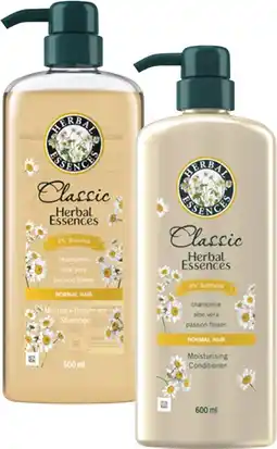 Coles Herbal Essences Classics Shampoo or Conditioner 600mL offer