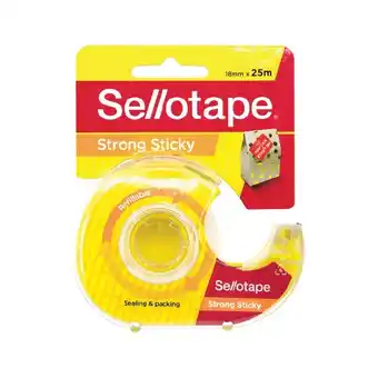 Woolworths Sellotape Sticky Dispenser 18 x 25 or Tape Rolls 18mm x 25m Pk 2 offer
