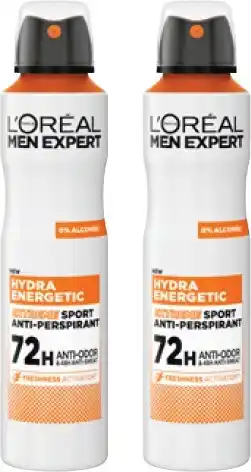 Coles L'Oréal Men Expert Hydra Energetic Extreme Sport Aerosol Deodorant 250mL offer
