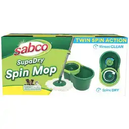 Woolworths Sabco SupaDry Spin Mop Bucket Set offer