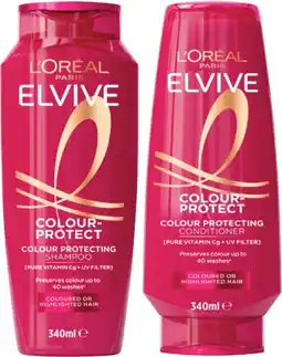 Coles L'Oréal Elvive Colour Protect Shampoo or Conditioner 340mL offer