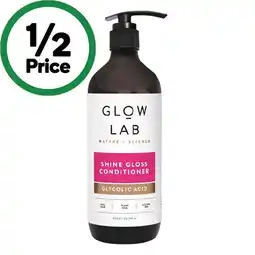 Woolworths Glow Lab Shine Gloss Shampoo or Conditioner 600ml offer