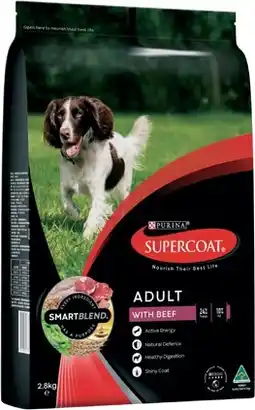 Coles Supercoat Dry Dog Food 2.6kg-2.8kg offer