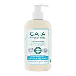Woolworths GAIA Natural Baby Hair & Body Wash 500ml offer