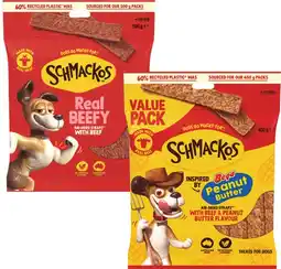 Coles Schmackos Dog Treats 450g-500g offer