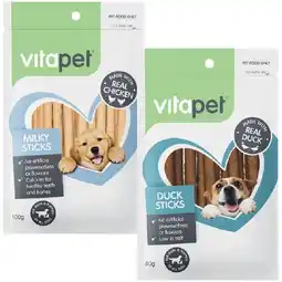Woolworths Vitapet Dog Treats 80-100g offer