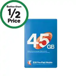 Woolworths Telstra $39 Starter Pack‡ offer