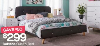 Fantastic Furniture Buttons Queen Bed offer
