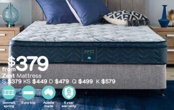 Fantastic Furniture Zest Mattress offer