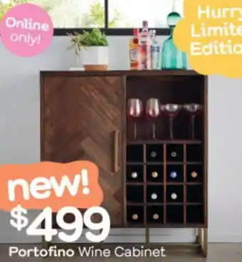 Fantastic Furniture Portofino Wine Cabinet offer
