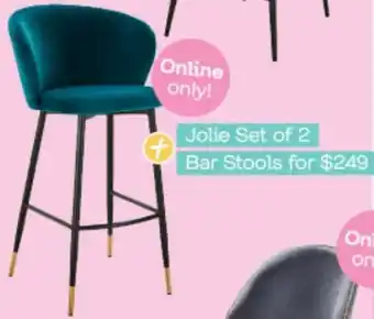 Fantastic Furniture Jolie Set Of 2 Bar Stools offer