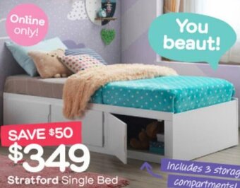 Fantastic Furniture Stratford Single Bed offer