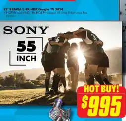 The Good Guys 55" BRAVIA 3 4K HDR Google TV 2024 offer