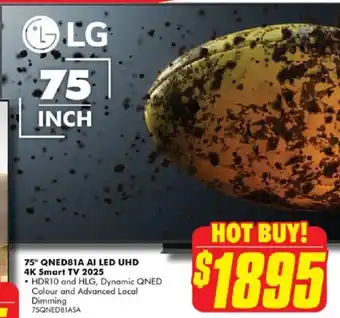 75" QNED81A AI LED UHD 4K Smart TV 2025