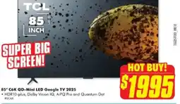 The Good Guys 85* C6K QD-Mini LED Google TV 2025 offer