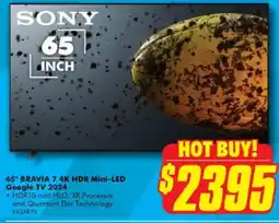 The Good Guys 65" BRAVIA 7 4K HDR Mini-LED Google TV 2024 offer