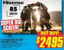 The Good Guys 85" U6qau PrO 4K Uled Mini-LED TV 2025 offer