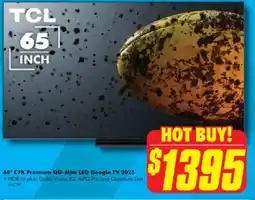 The Good Guys 65° C7k Premium Qd-Mini Led Google TV 2025 offer