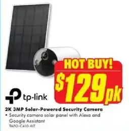 The Good Guys Tp-link 2K 3MP Solar-Powered Security Camera offer