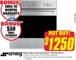 The Good Guys Classic 60cm Thermoseal Oven - Stainless Steel offer