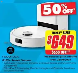 The Good Guys Roborock Q10v+ Robotic Vacuum offer