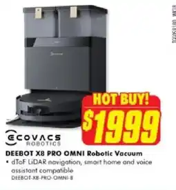 The Good Guys Deebot X8 Pro Omni robotic vacuum offer