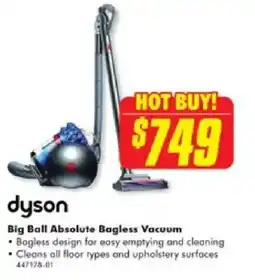 The Good Guys Dyson Big Ball Absolute Bagless Vacuum offer