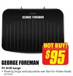 The Good Guys George Foreman Fit Grill Large offer
